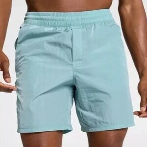 VRST 7" ALL-IN Unlined Short Men's XXL Aqua Dust Shine NWT